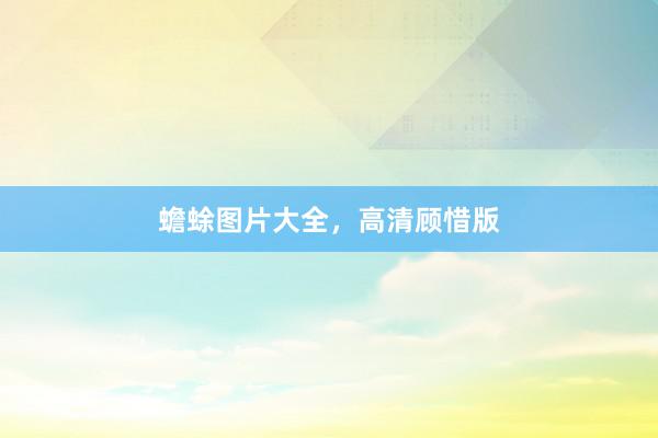 蟾蜍图片大全，高清顾惜版